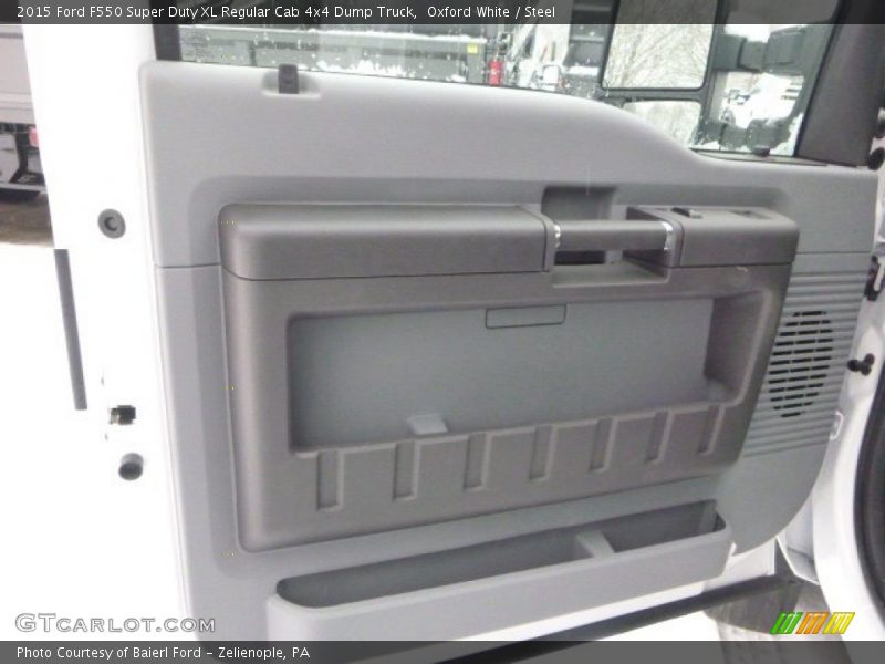 Oxford White / Steel 2015 Ford F550 Super Duty XL Regular Cab 4x4 Dump Truck