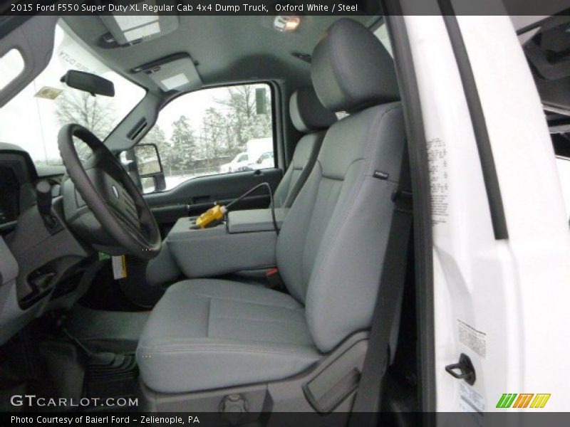 Oxford White / Steel 2015 Ford F550 Super Duty XL Regular Cab 4x4 Dump Truck