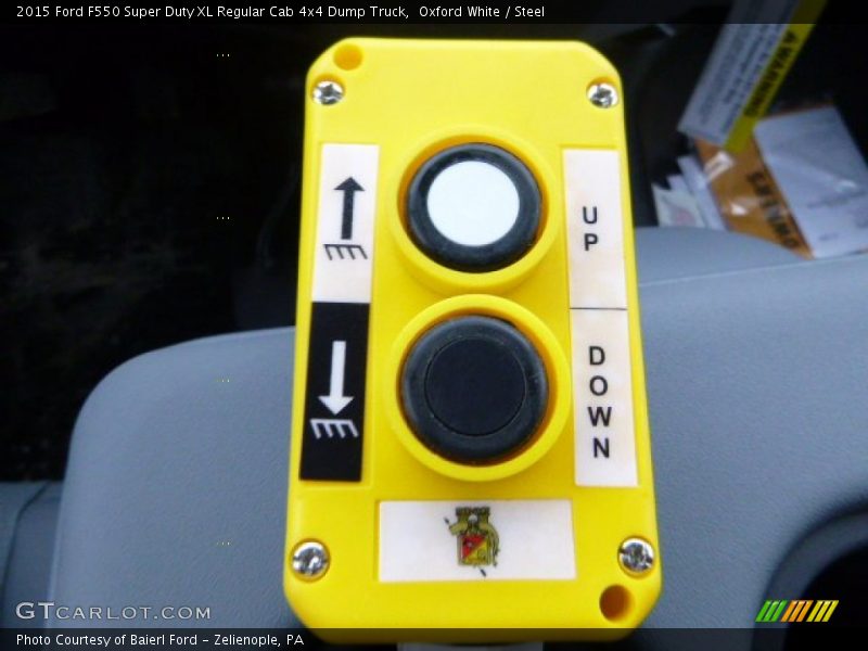 Oxford White / Steel 2015 Ford F550 Super Duty XL Regular Cab 4x4 Dump Truck