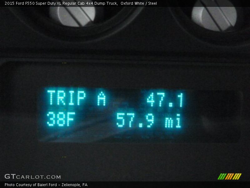 Oxford White / Steel 2015 Ford F550 Super Duty XL Regular Cab 4x4 Dump Truck