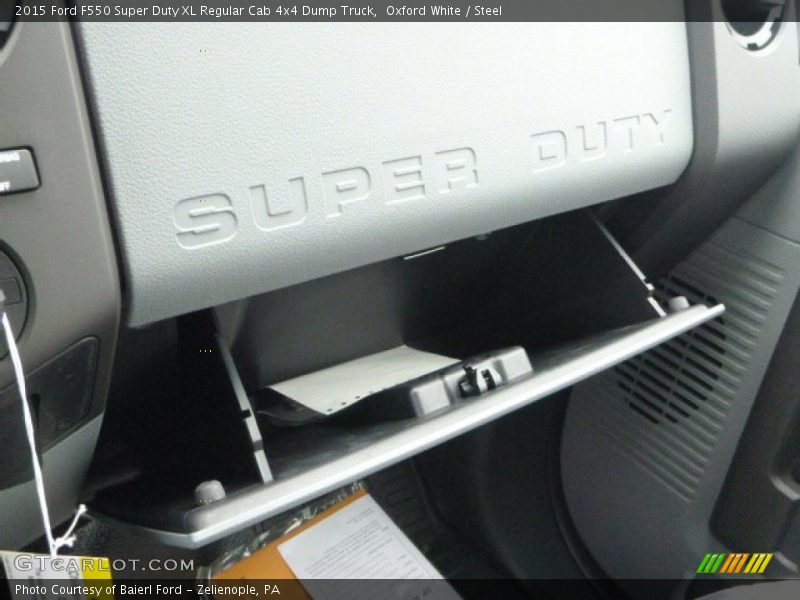 Oxford White / Steel 2015 Ford F550 Super Duty XL Regular Cab 4x4 Dump Truck