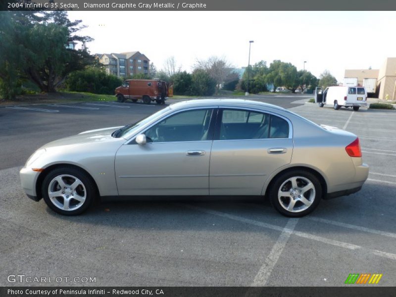 Diamond Graphite Gray Metallic / Graphite 2004 Infiniti G 35 Sedan