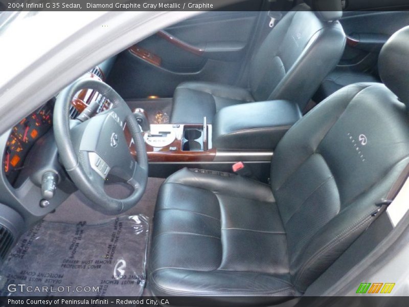 Diamond Graphite Gray Metallic / Graphite 2004 Infiniti G 35 Sedan