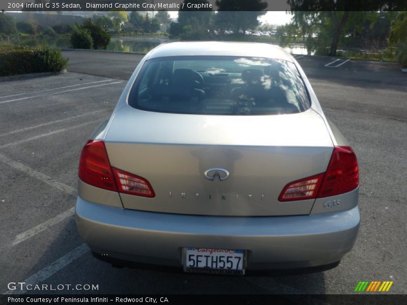 Diamond Graphite Gray Metallic / Graphite 2004 Infiniti G 35 Sedan