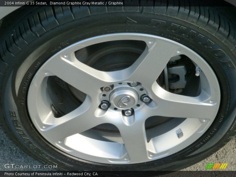 Diamond Graphite Gray Metallic / Graphite 2004 Infiniti G 35 Sedan