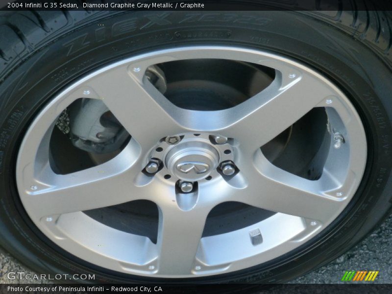 Diamond Graphite Gray Metallic / Graphite 2004 Infiniti G 35 Sedan