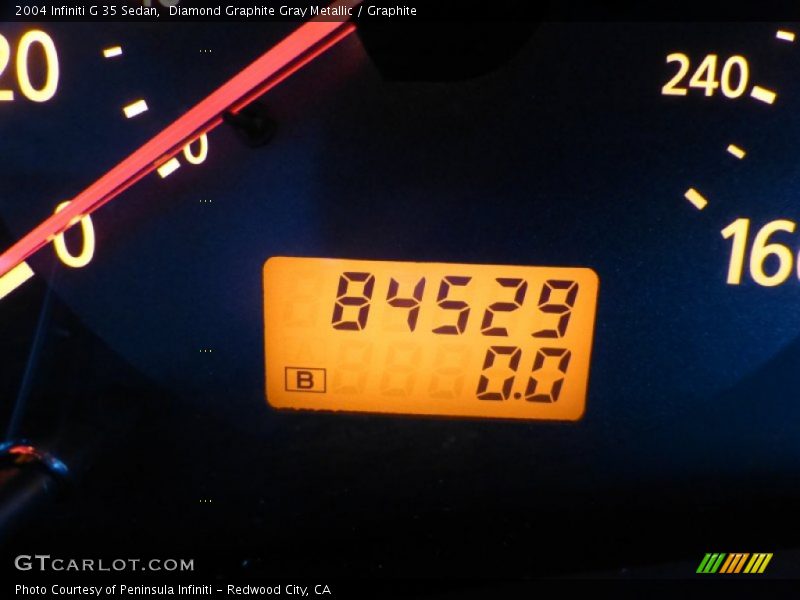 Diamond Graphite Gray Metallic / Graphite 2004 Infiniti G 35 Sedan