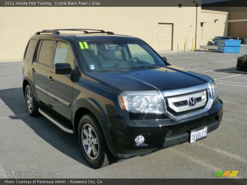 Crystal Black Pearl / Gray 2011 Honda Pilot Touring