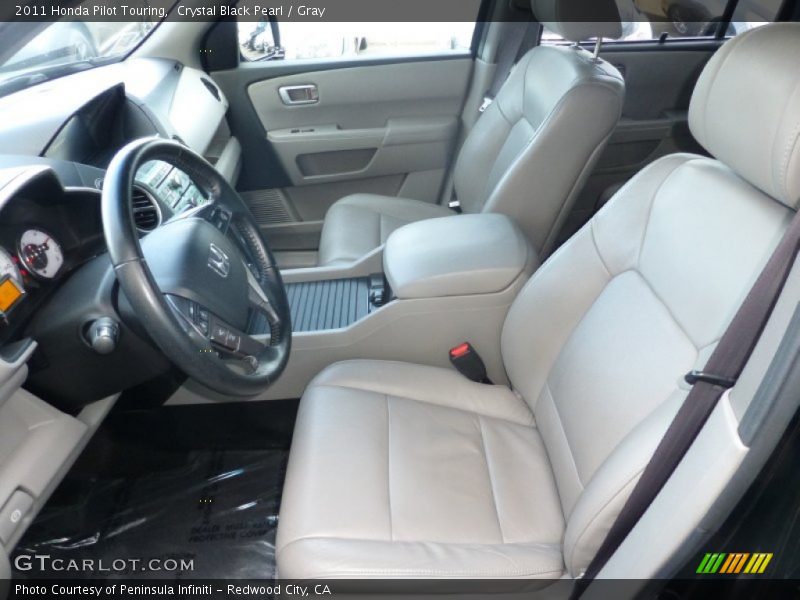 Crystal Black Pearl / Gray 2011 Honda Pilot Touring