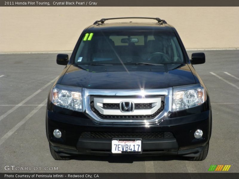 Crystal Black Pearl / Gray 2011 Honda Pilot Touring