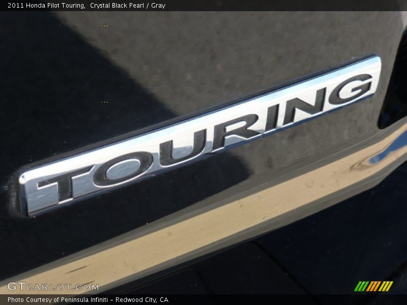 Crystal Black Pearl / Gray 2011 Honda Pilot Touring