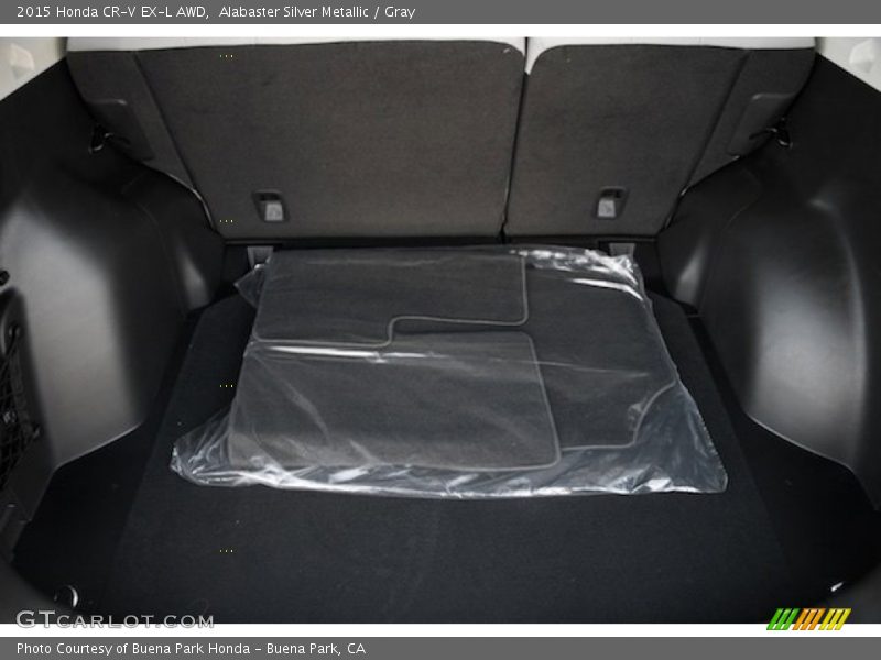 Alabaster Silver Metallic / Gray 2015 Honda CR-V EX-L AWD