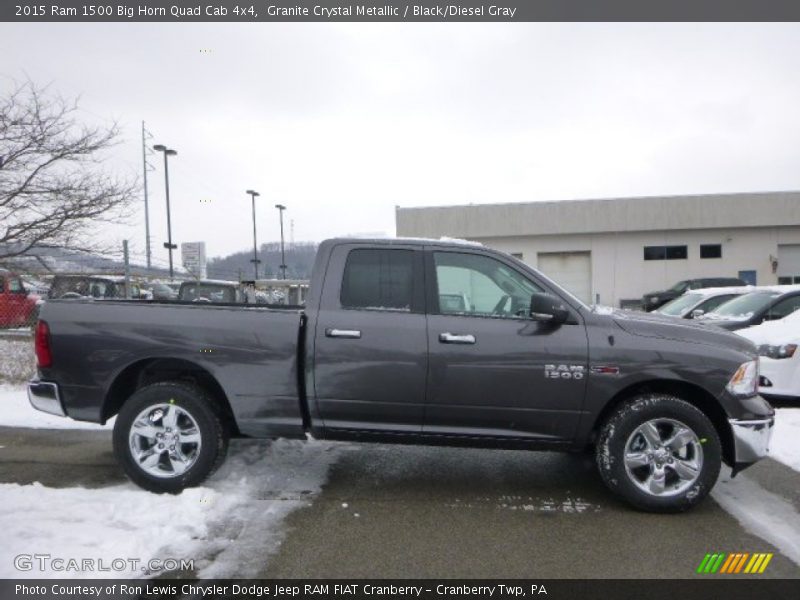 Granite Crystal Metallic / Black/Diesel Gray 2015 Ram 1500 Big Horn Quad Cab 4x4