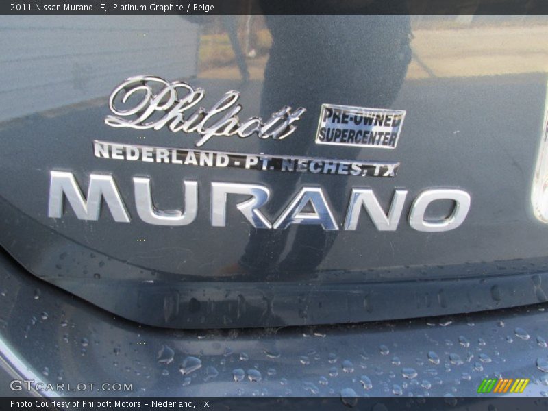 Platinum Graphite / Beige 2011 Nissan Murano LE