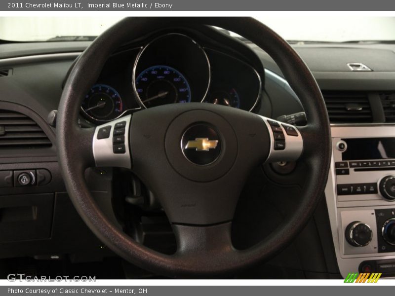 Imperial Blue Metallic / Ebony 2011 Chevrolet Malibu LT