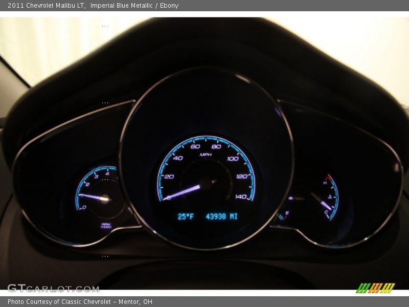 Imperial Blue Metallic / Ebony 2011 Chevrolet Malibu LT