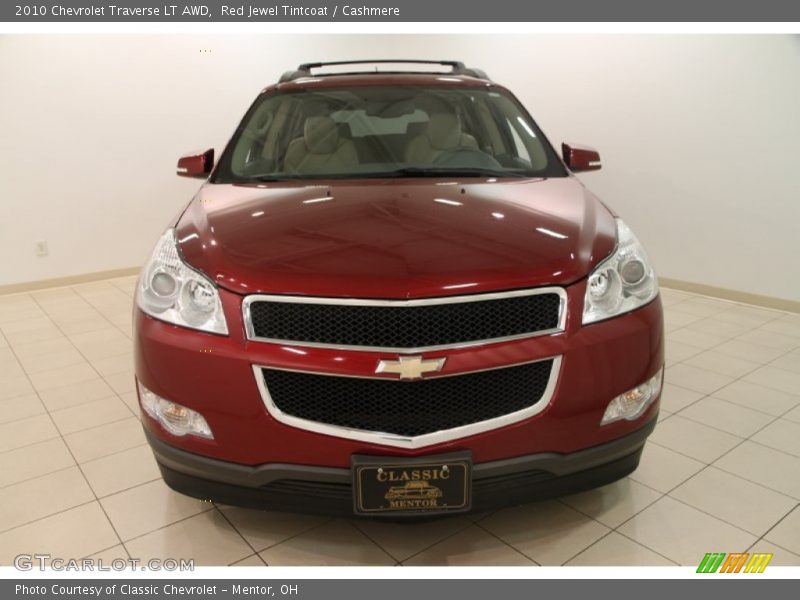 Red Jewel Tintcoat / Cashmere 2010 Chevrolet Traverse LT AWD