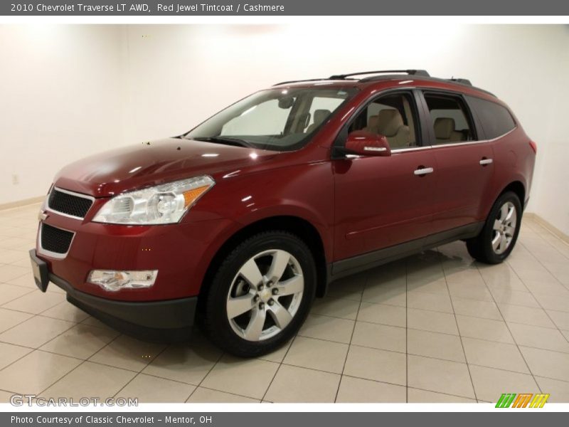 Red Jewel Tintcoat / Cashmere 2010 Chevrolet Traverse LT AWD