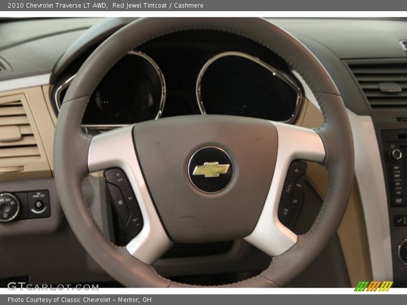Red Jewel Tintcoat / Cashmere 2010 Chevrolet Traverse LT AWD