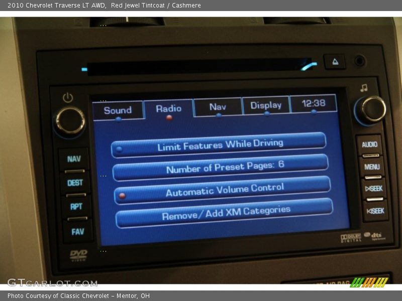 Red Jewel Tintcoat / Cashmere 2010 Chevrolet Traverse LT AWD