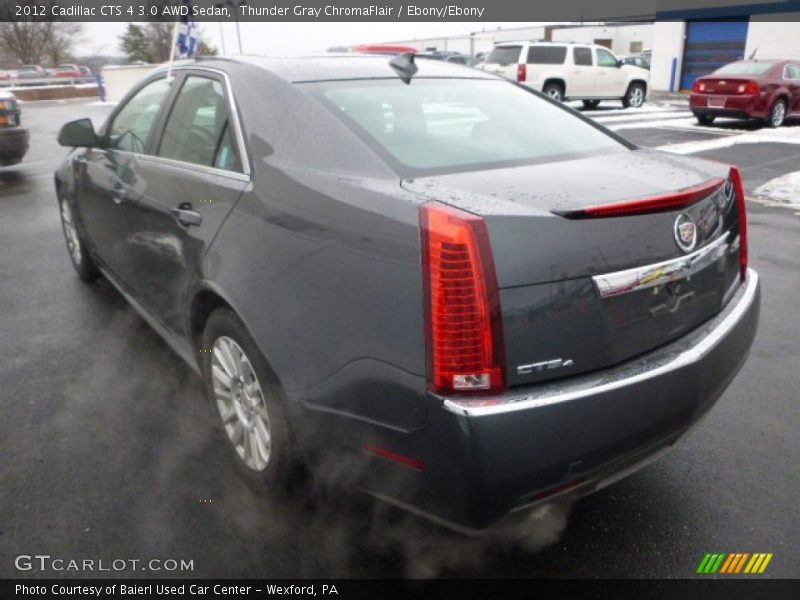 Thunder Gray ChromaFlair / Ebony/Ebony 2012 Cadillac CTS 4 3.0 AWD Sedan