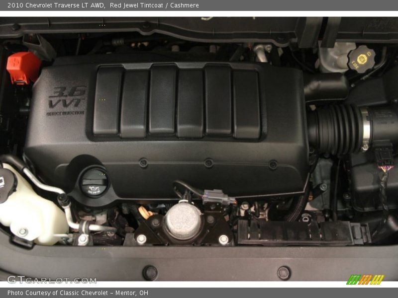Red Jewel Tintcoat / Cashmere 2010 Chevrolet Traverse LT AWD