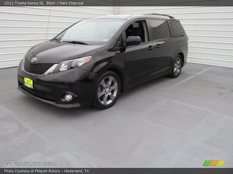 Black / Dark Charcoal 2011 Toyota Sienna SE