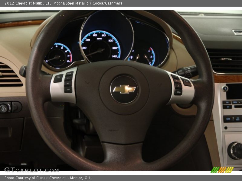 Mocha Steel Metallic / Cocoa/Cashmere 2012 Chevrolet Malibu LT