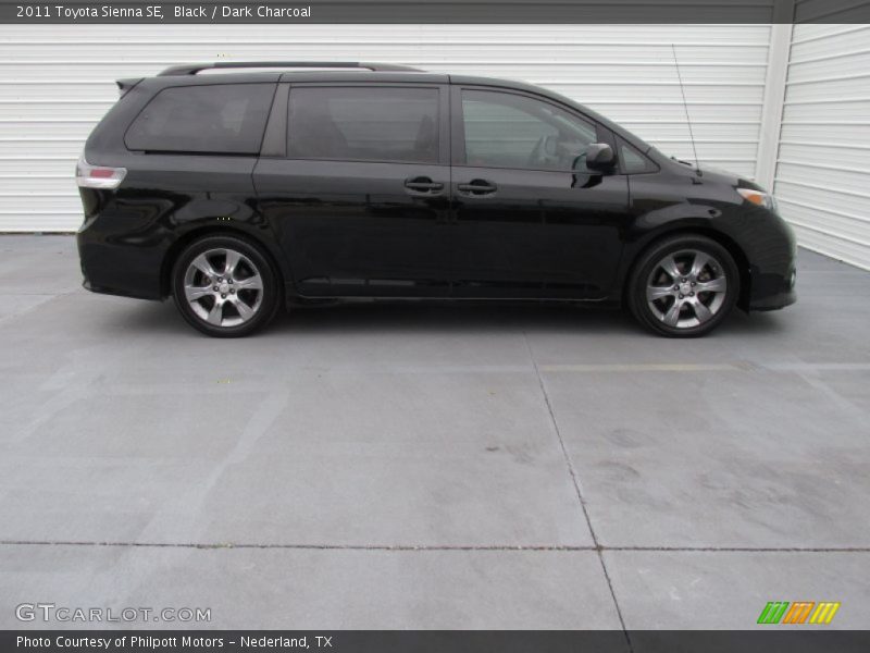 Black / Dark Charcoal 2011 Toyota Sienna SE