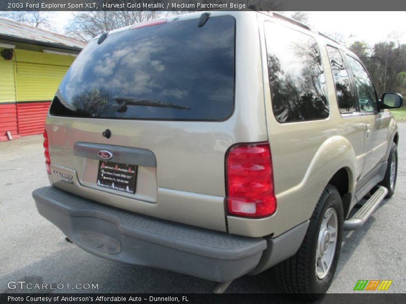 Harvest Gold Metallic / Medium Parchment Beige 2003 Ford Explorer Sport XLT