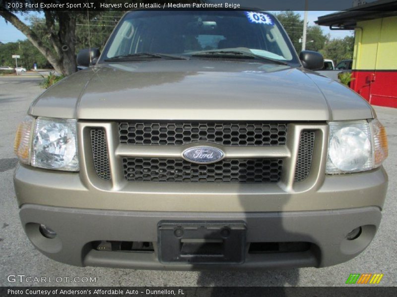 Harvest Gold Metallic / Medium Parchment Beige 2003 Ford Explorer Sport XLT