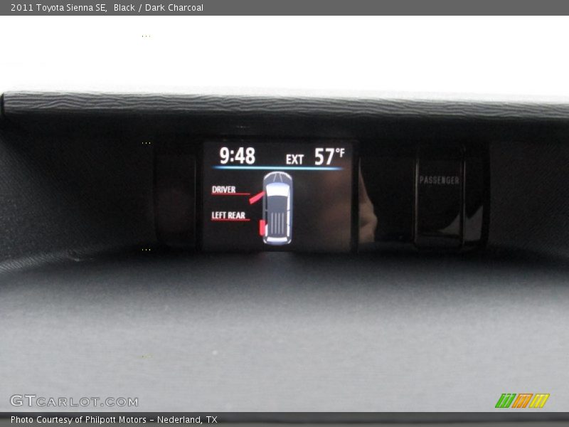 Black / Dark Charcoal 2011 Toyota Sienna SE