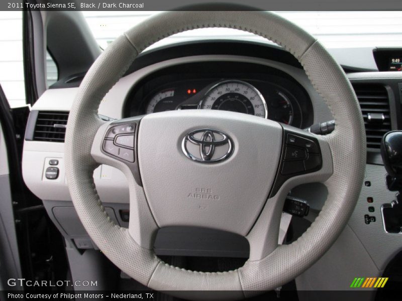 Black / Dark Charcoal 2011 Toyota Sienna SE