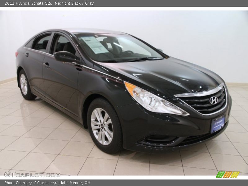 Midnight Black / Gray 2012 Hyundai Sonata GLS
