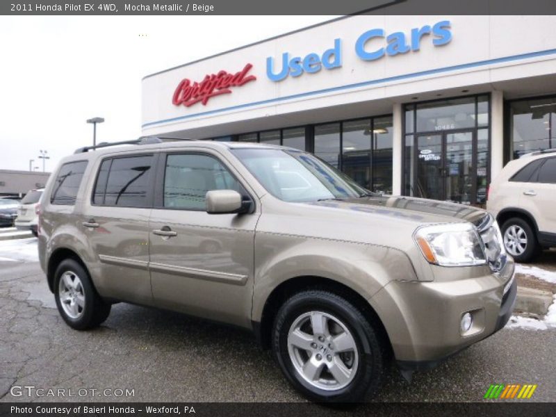 Mocha Metallic / Beige 2011 Honda Pilot EX 4WD