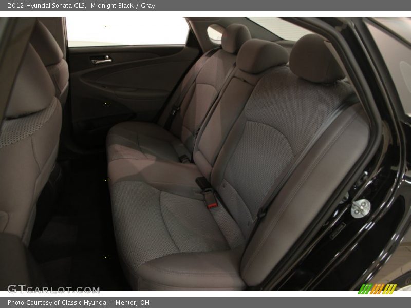 Midnight Black / Gray 2012 Hyundai Sonata GLS