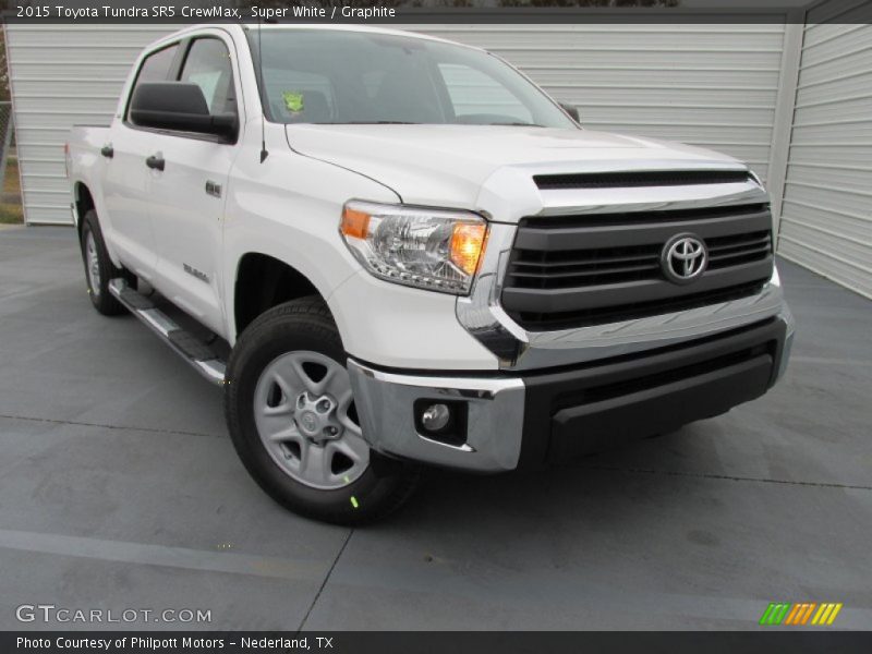 Super White / Graphite 2015 Toyota Tundra SR5 CrewMax