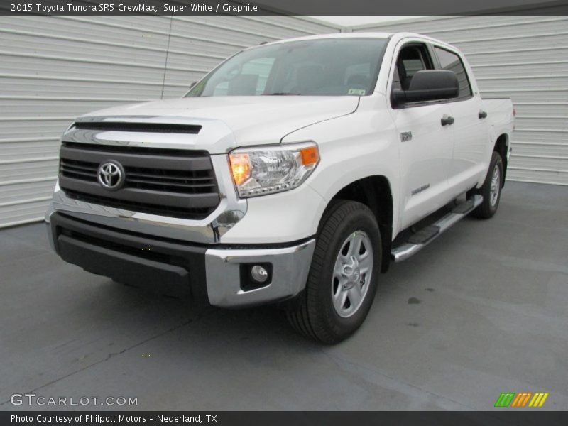 Super White / Graphite 2015 Toyota Tundra SR5 CrewMax