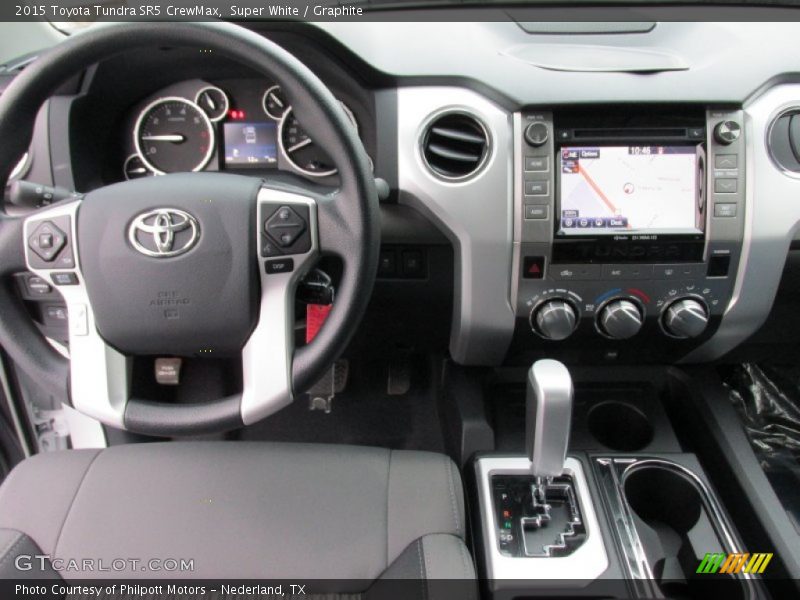 Super White / Graphite 2015 Toyota Tundra SR5 CrewMax