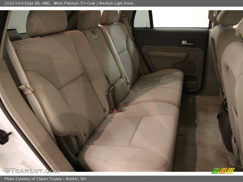 White Platinum Tri-Coat / Medium Light Stone 2010 Ford Edge SEL AWD