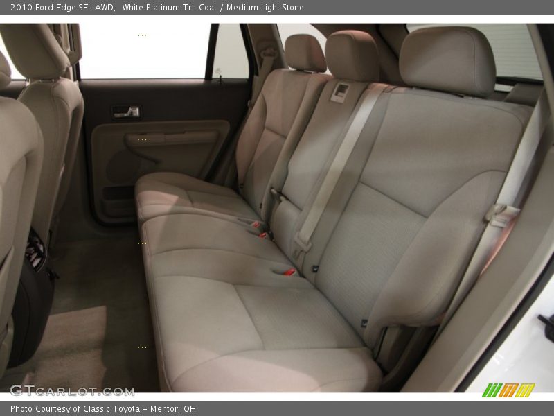 White Platinum Tri-Coat / Medium Light Stone 2010 Ford Edge SEL AWD