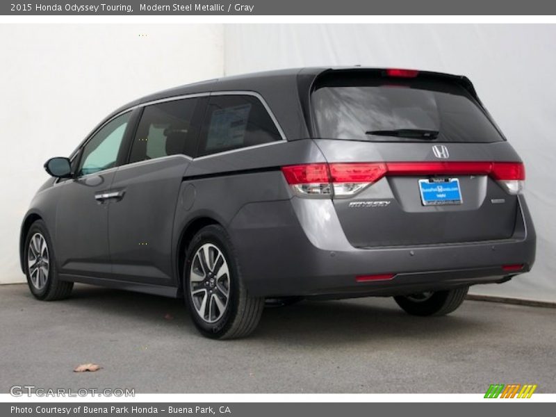 Modern Steel Metallic / Gray 2015 Honda Odyssey Touring