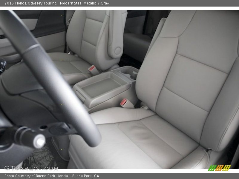 Modern Steel Metallic / Gray 2015 Honda Odyssey Touring