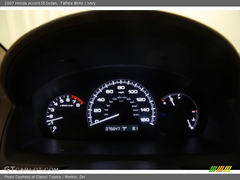  2007 Accord SE Sedan SE Sedan Gauges