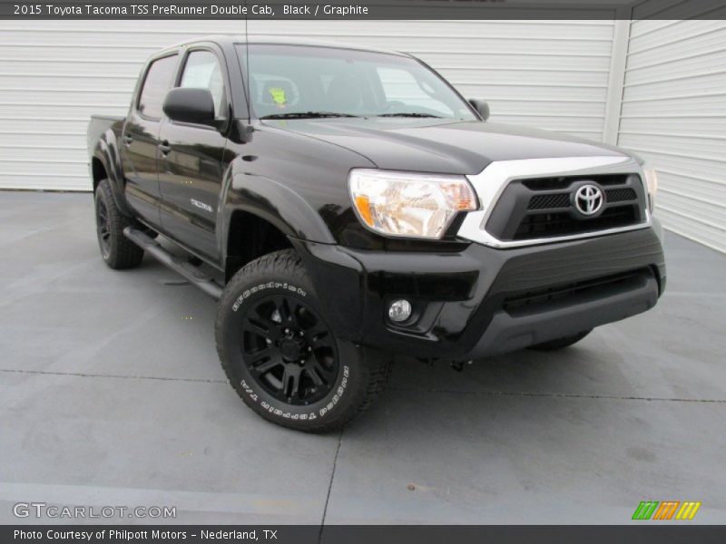 Black / Graphite 2015 Toyota Tacoma TSS PreRunner Double Cab