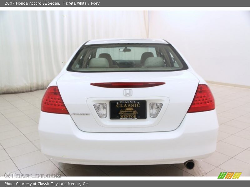 Taffeta White / Ivory 2007 Honda Accord SE Sedan