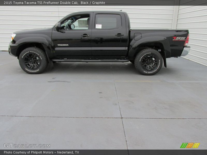 Black / Graphite 2015 Toyota Tacoma TSS PreRunner Double Cab