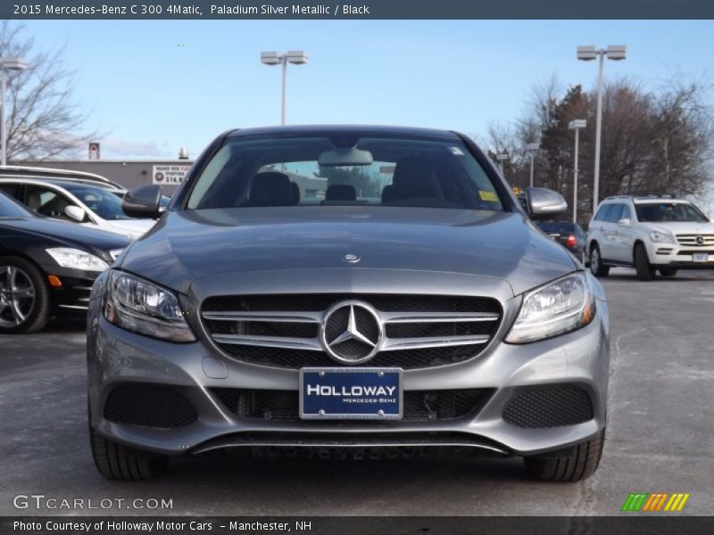 Paladium Silver Metallic / Black 2015 Mercedes-Benz C 300 4Matic