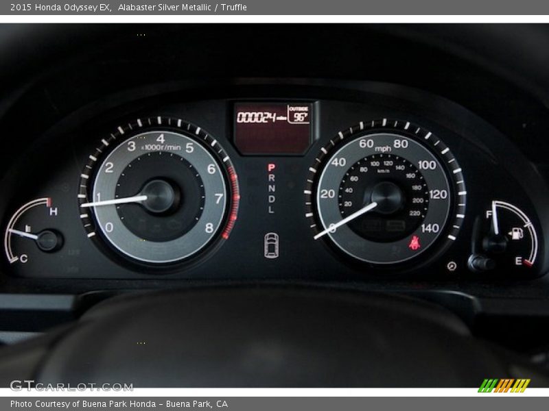 Alabaster Silver Metallic / Truffle 2015 Honda Odyssey EX