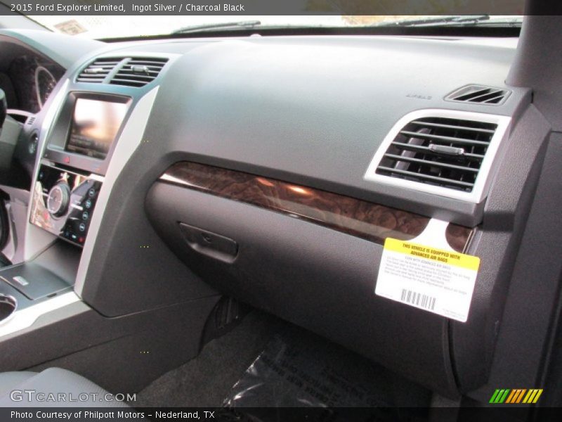 Ingot Silver / Charcoal Black 2015 Ford Explorer Limited